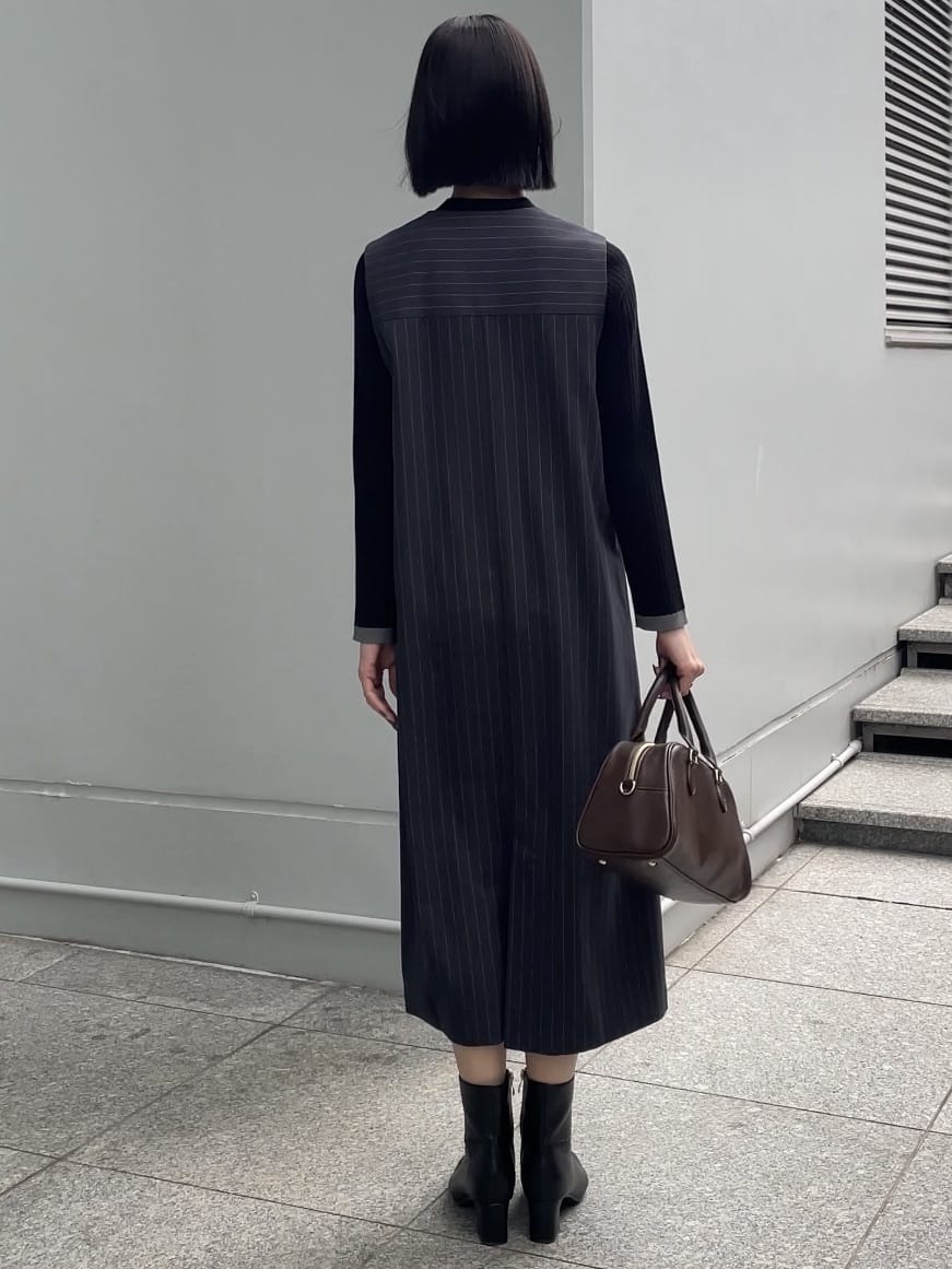 NATSUMIさんの「grove｜袖口配色リブニット」を使ったコーディネート
