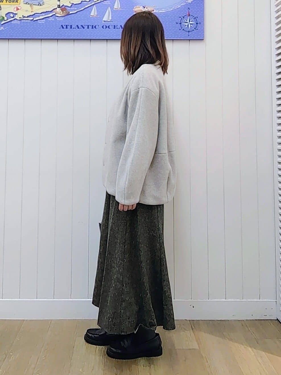 itoさんの「Dessin｜【洗える】ハイネックベロアモールニット」を使ったコーディネート