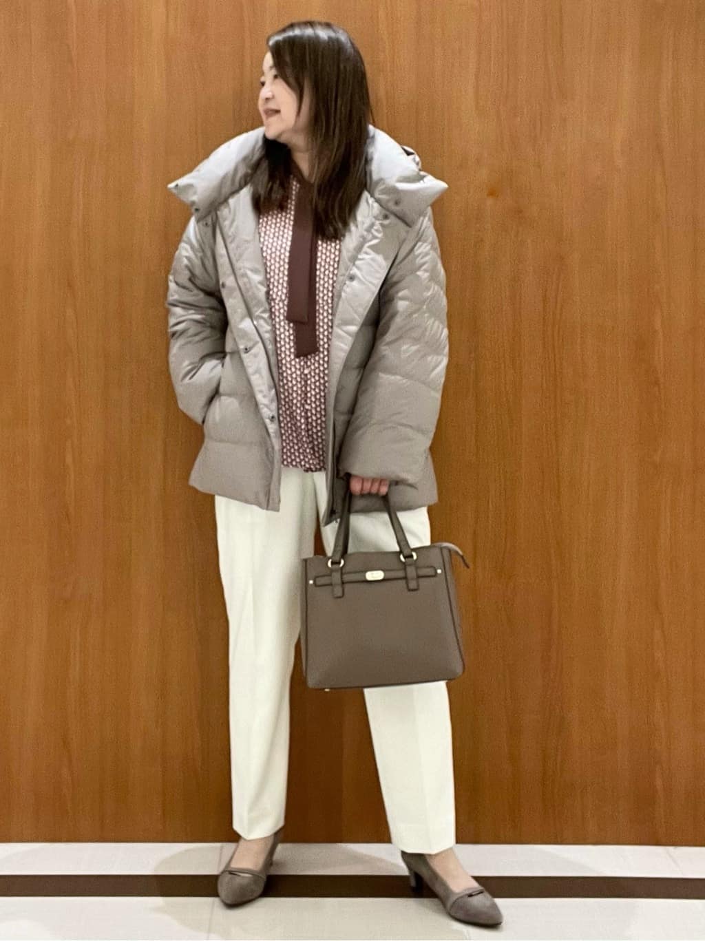 Hiroさんの「Reflect｜【SS-4Lサイズ】フーデッドミドルダウンコート」を使ったコーディネート