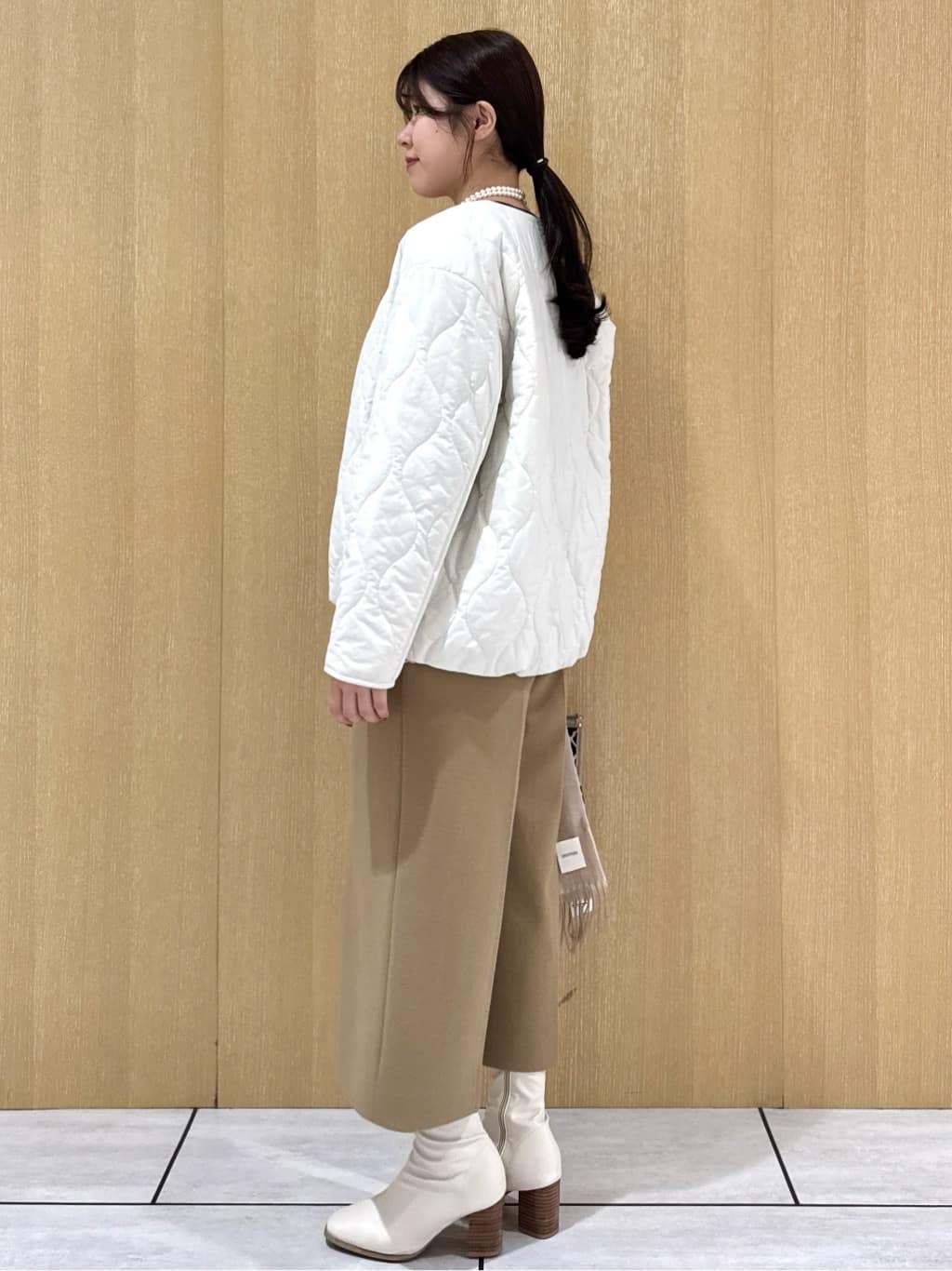nanaさんの「UNTITLED｜【洗える】モックネックミラノリブニット」を使ったコーディネート