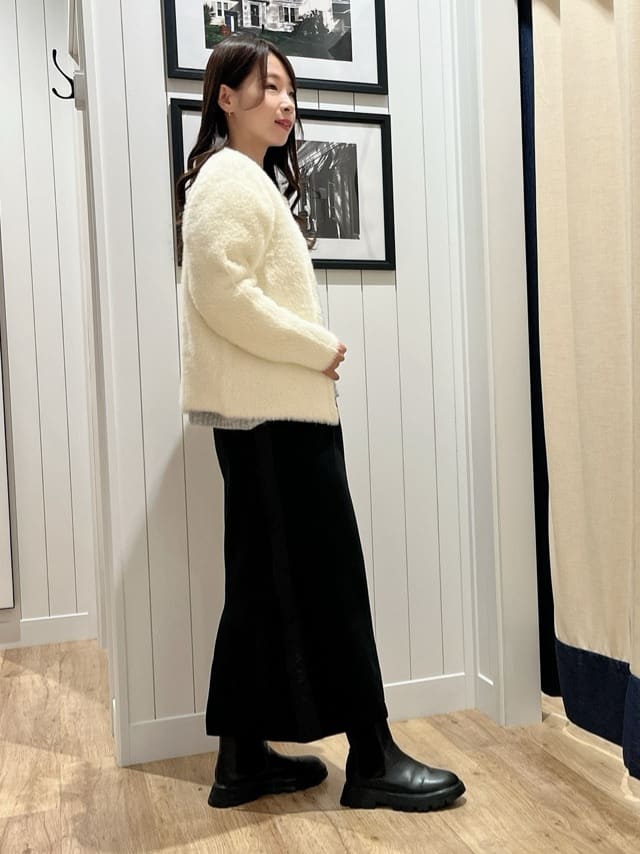 mihoさんの「Dessin｜【洗える】クルーネックワイドニット」を使ったコーディネート