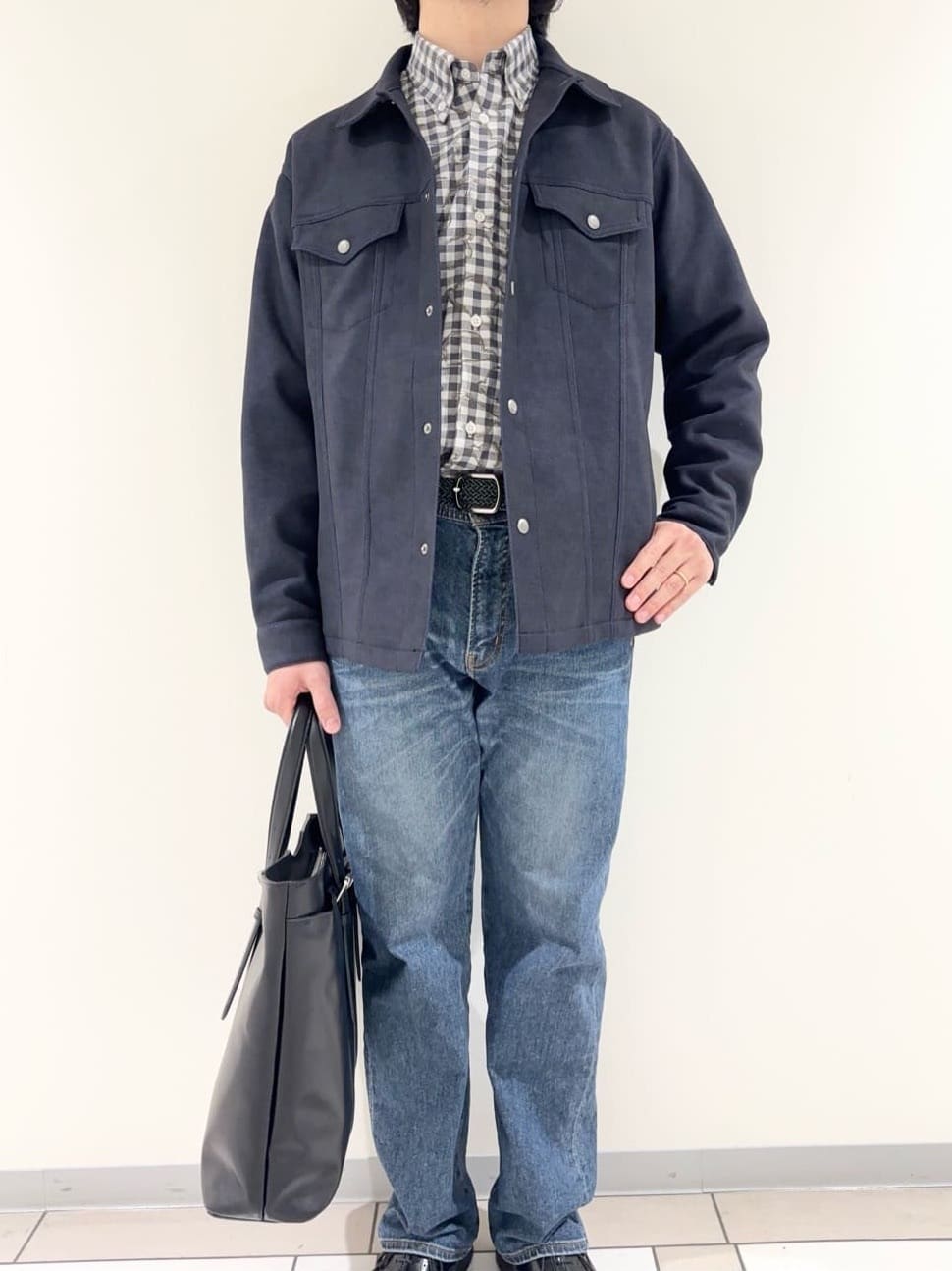 及川さんの「TAKEO KIKUCHI｜チェックボーラーガーゼシャツ」を使ったコーディネート