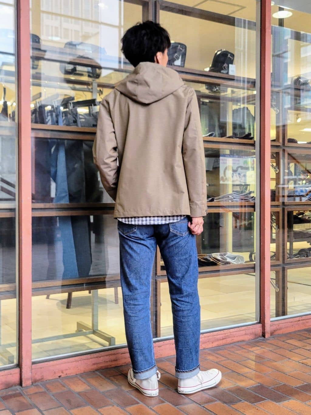 piroyaさんの「TAKEO KIKUCHI｜チェックボーラーガーゼシャツ」を使ったコーディネート