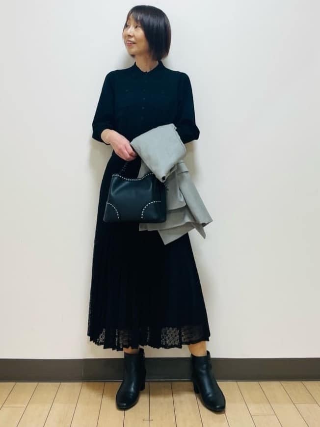 Riiさんの「Reflect｜【透けにくい◎】衿付き七分袖ニット」を使ったコーディネート