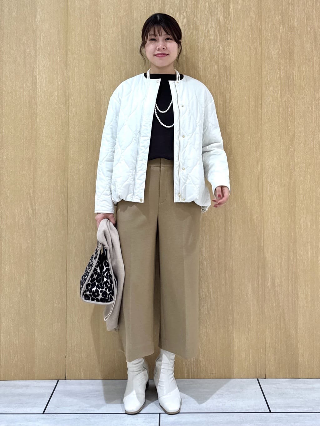 nanaさんの「UNTITLED｜【洗える】モックネックミラノリブニット」を使ったコーディネート