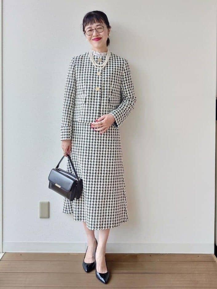 MUTSUKOさんの「UNTITLED｜【セットアップ可能】クラシックチドリ ジャケット」を使ったコーディネート