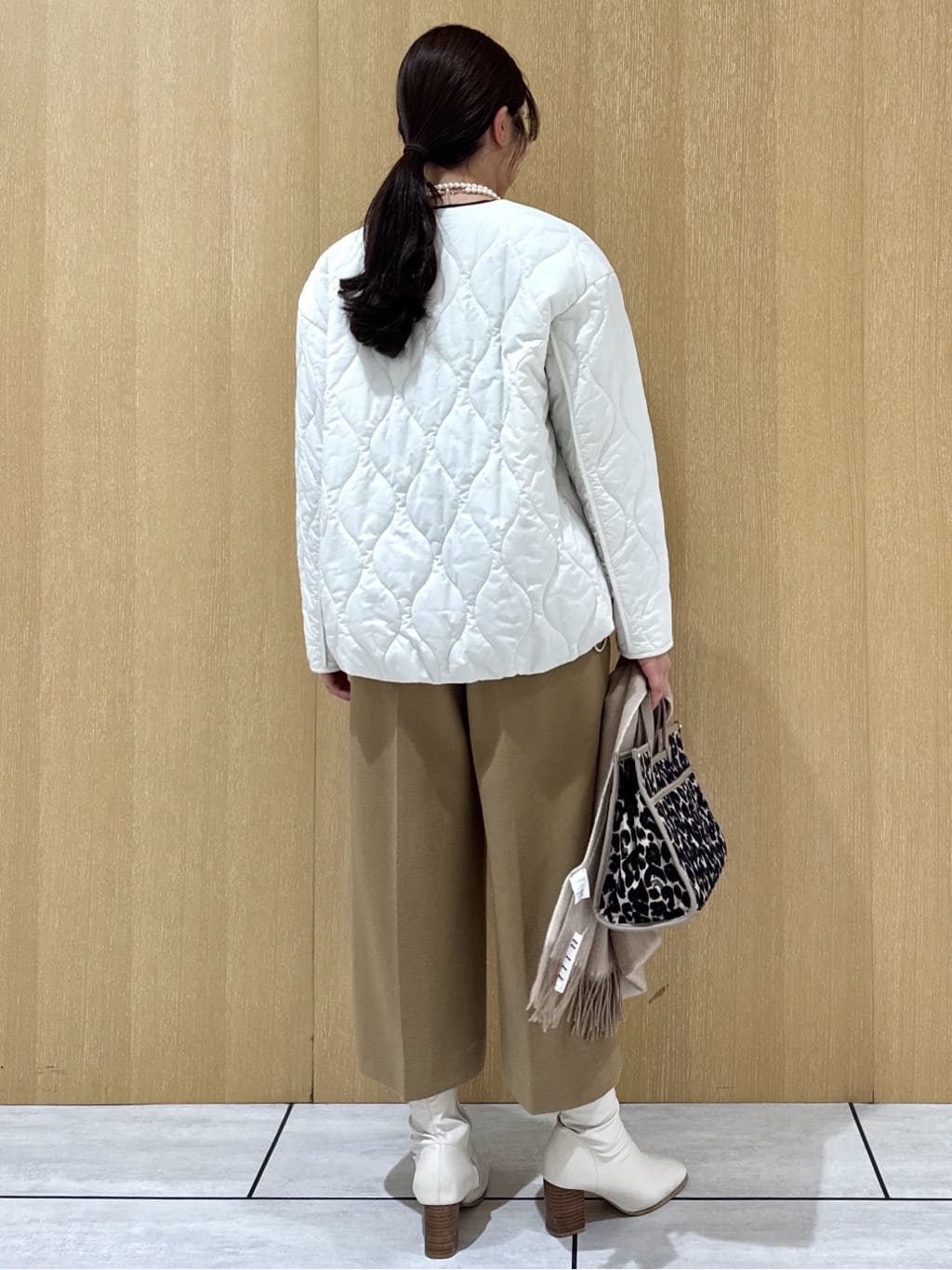 nanaさんの「UNTITLED｜【洗える】モックネックミラノリブニット」を使ったコーディネート