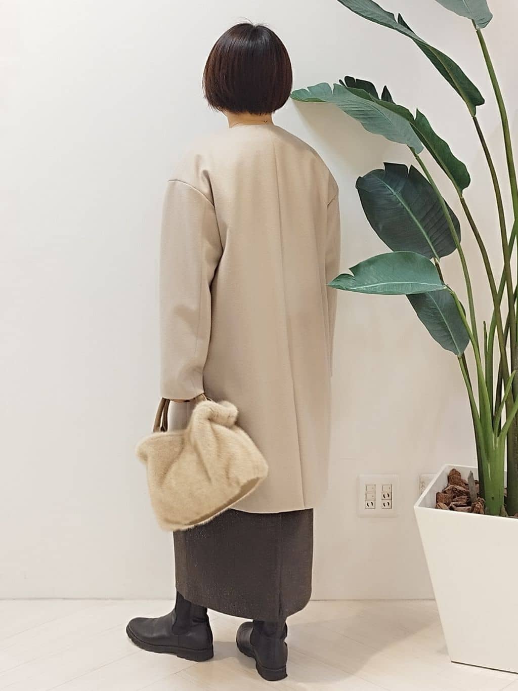 s u g iさんの「UNTITLED｜【洗える】モックネックミラノリブニット」を使ったコーディネート