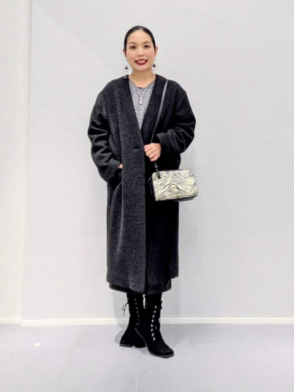 makkyさんの「UNTITLED｜【軽量／ウール混】ライトフォルム ロングコート」を使ったコーディネート