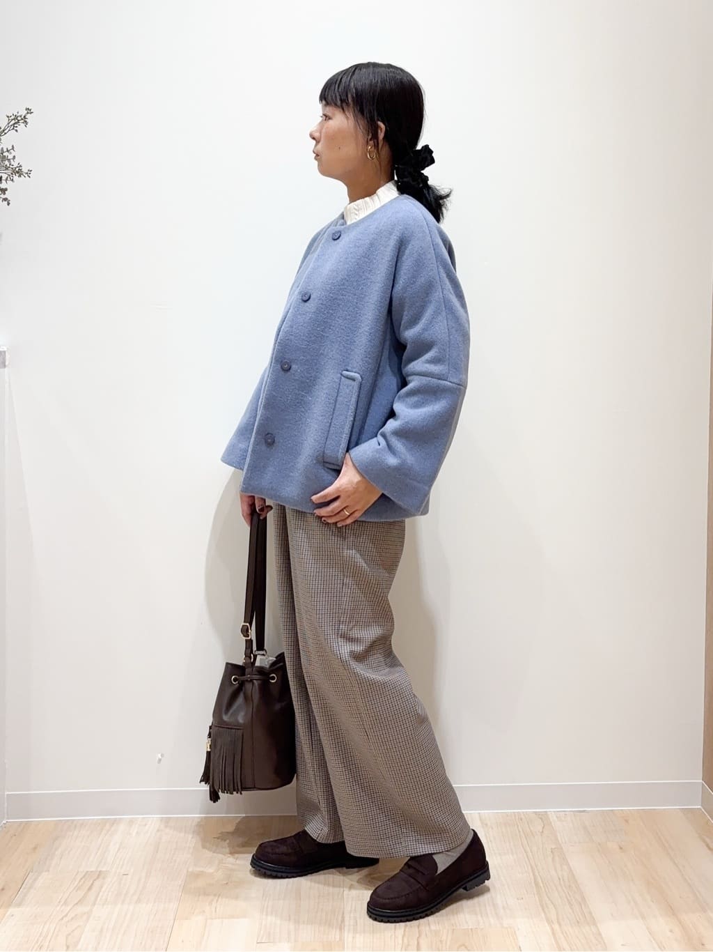 miraiさんの「grove｜【ウール混】軽やかに羽織れるショートコート」を使ったコーディネート