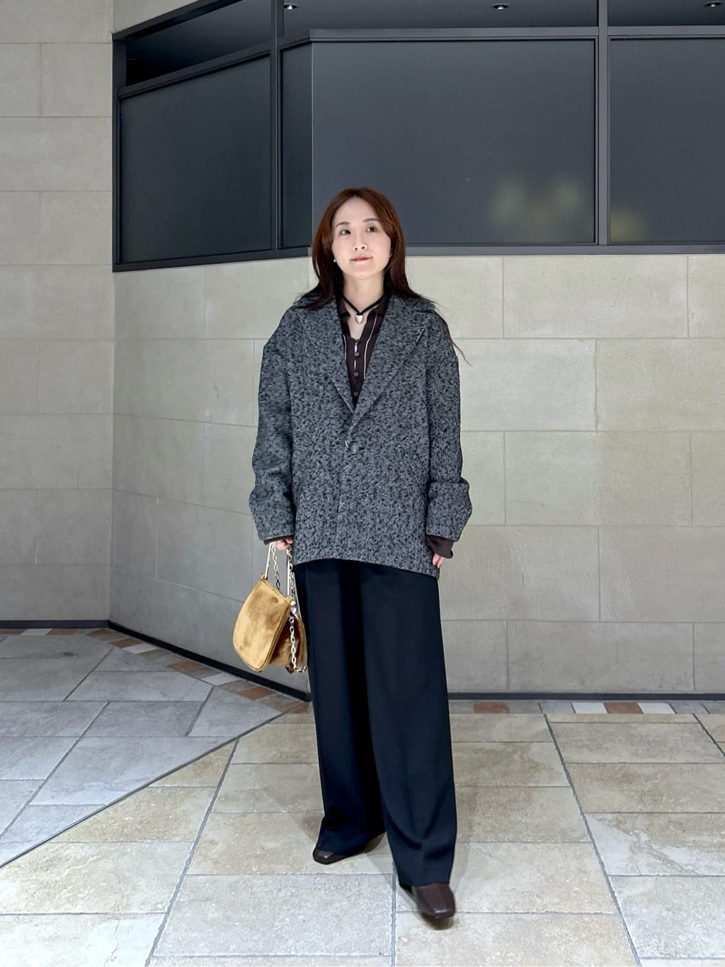 よねさんの「INDIVI｜Comfy SET UP｜イージーストレートワイドパンツ【セットアップ対応／通勤/カセット服】」を使ったコーディネート