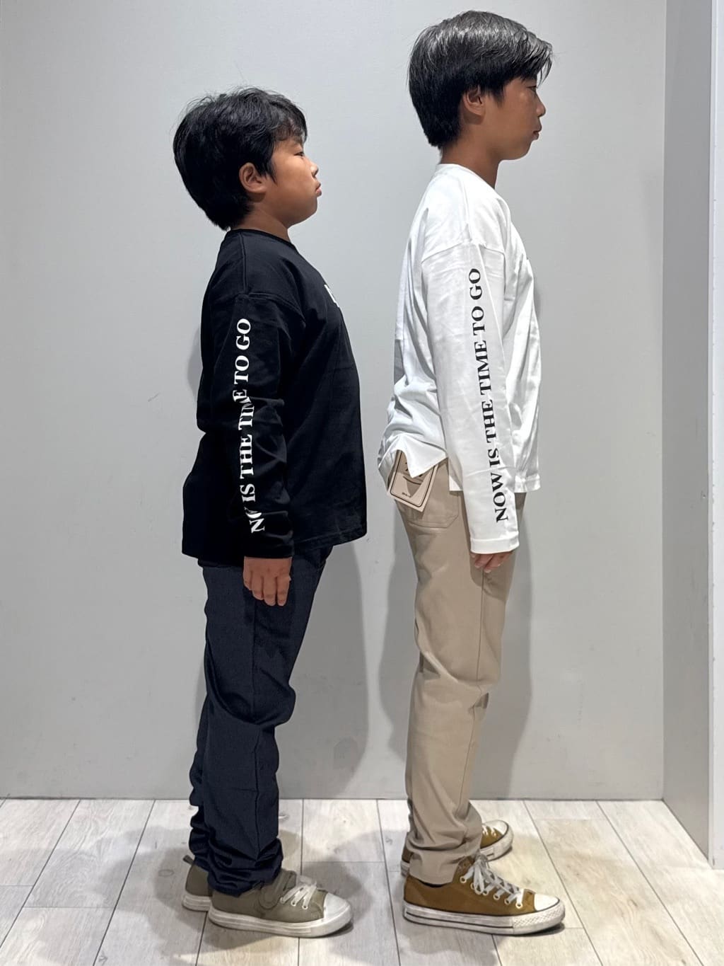 kuboさんの「THE SHOP TK｜【110－160／6色展開】コットン長袖Ｔシャツ/洗濯機OK」を使ったコーディネート
