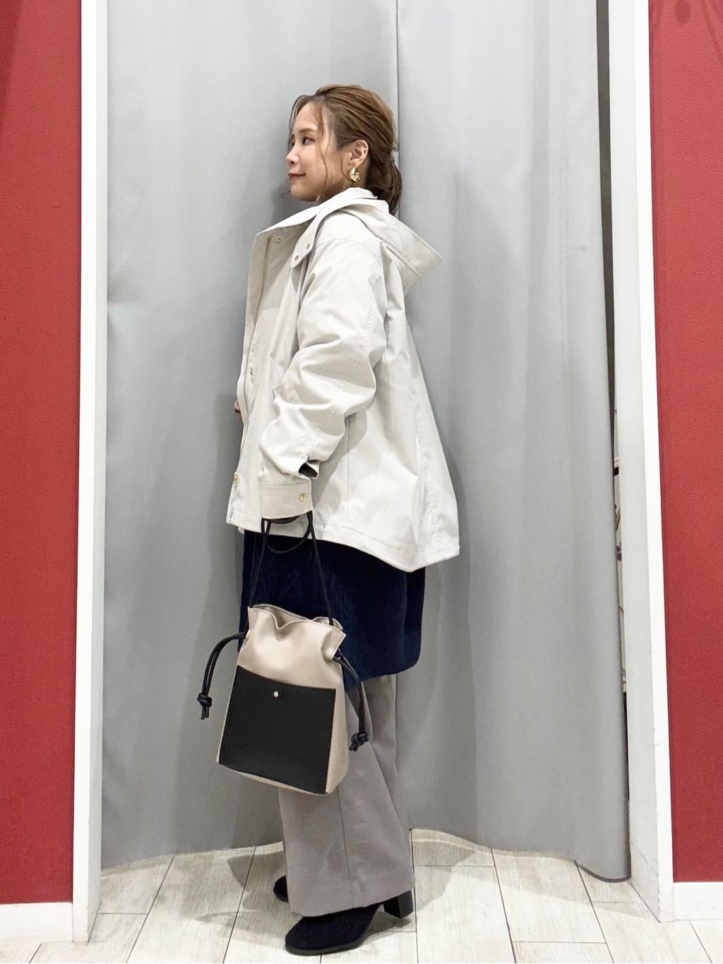 shioさんの「SHOO･LA･RUE｜【着丈選べる】ケーブル柄ニットワンピース」を使ったコーディネート