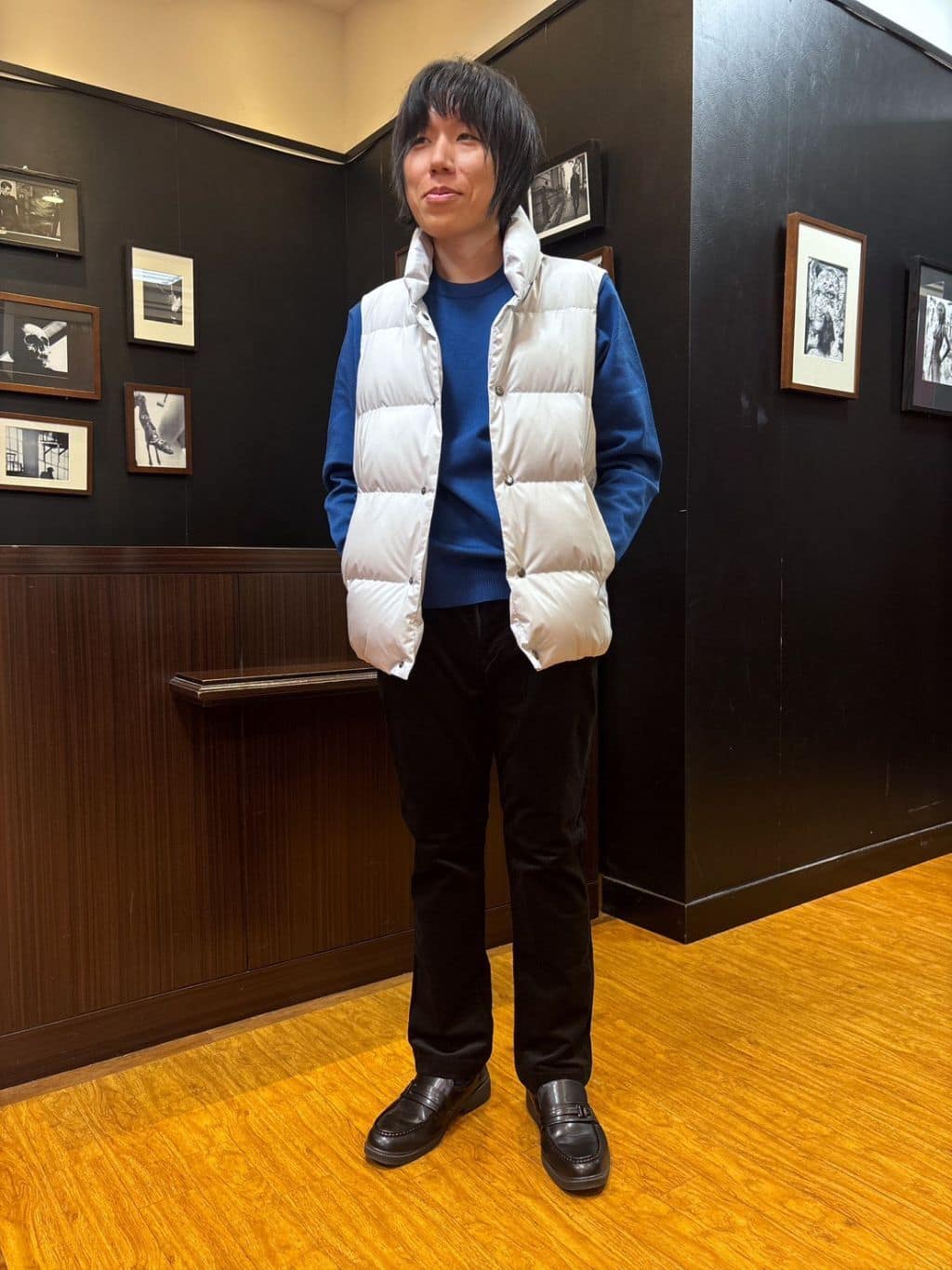 moritaさんの「TAKEO KIKUCHI｜【袖取り外し可】デタッチャブル ダウンブルゾン」を使ったコーディネート