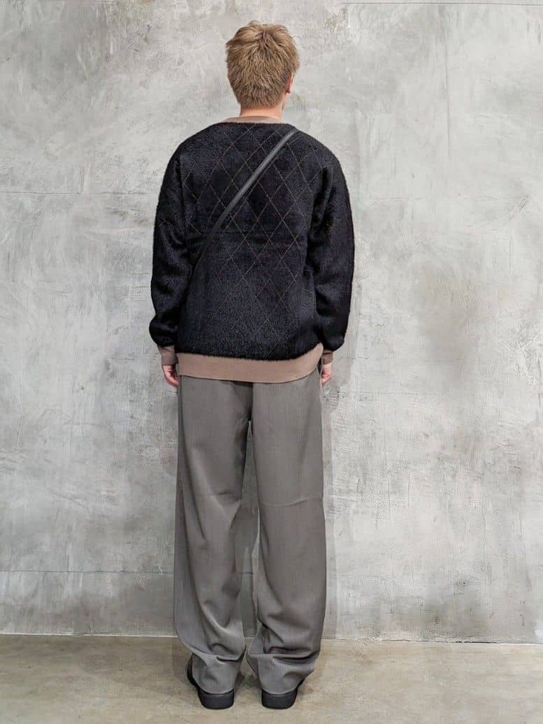 daiさんの「THE SHOP TK｜【ふんわり心地いい肌触り】　ダイヤ柄シャギーニット」を使ったコーディネート