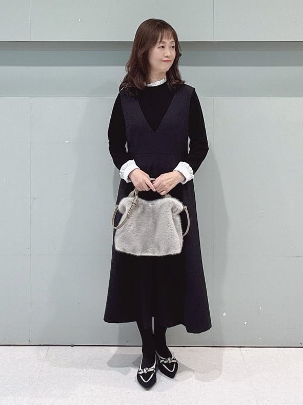 makiさんの「UNTITLED｜【軽アウター/ミドル丈】ウールニットコーディガン」を使ったコーディネート