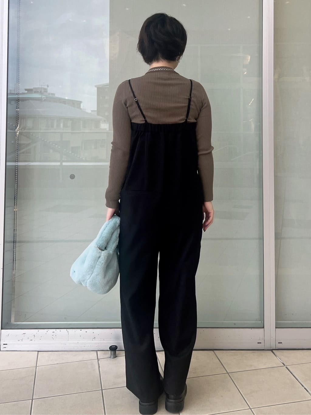 yo-koさんの「OPAQUE.CLIP｜ベアサロペット【洗濯機OK】」を使ったコーディネート