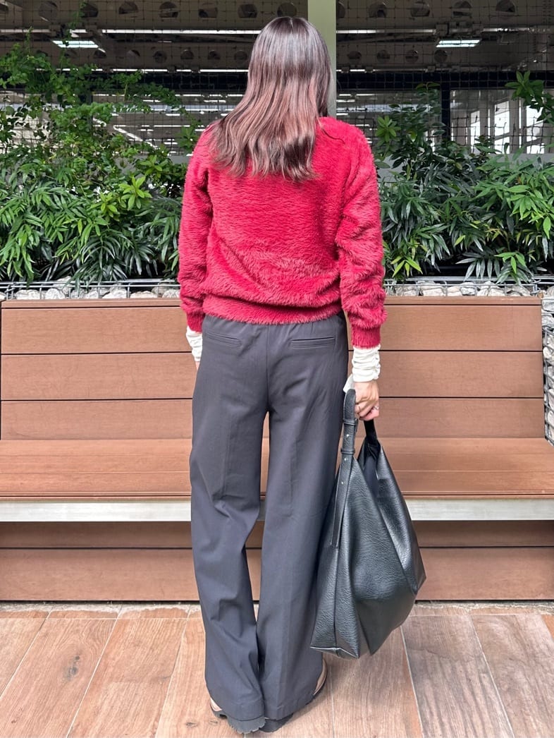 cottonさんの「THE SHOP TK｜【華やかで柔らか】ふわふわフェザーニット/洗える・前後2WAY」を使ったコーディネート