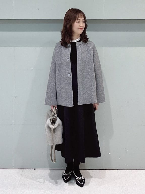 makiさんの「UNTITLED｜【軽アウター/ミドル丈】ウールニットコーディガン」を使ったコーディネート