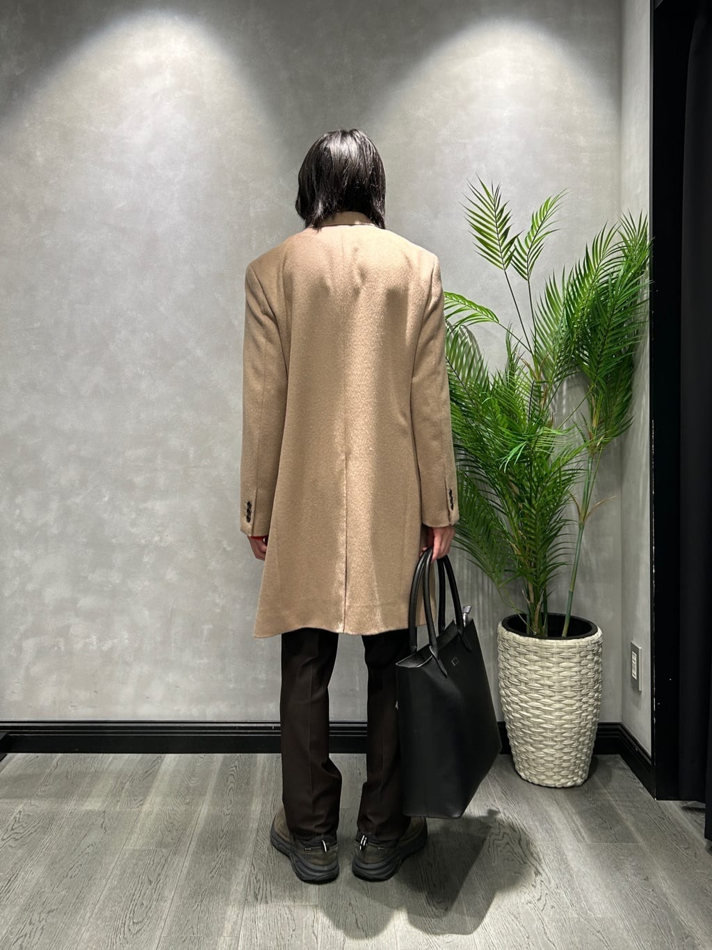 ruiさんの「TAKEO KIKUCHI｜カシミヤブレンド ビーバー調チェスターコート」を使ったコーディネート