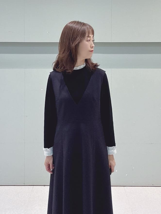 makiさんの「UNTITLED｜【軽アウター/ミドル丈】ウールニットコーディガン」を使ったコーディネート