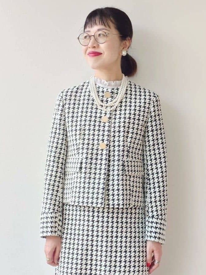 MUTSUKOさんの「UNTITLED｜【セットアップ可能】クラシックチドリ ジャケット」を使ったコーディネート