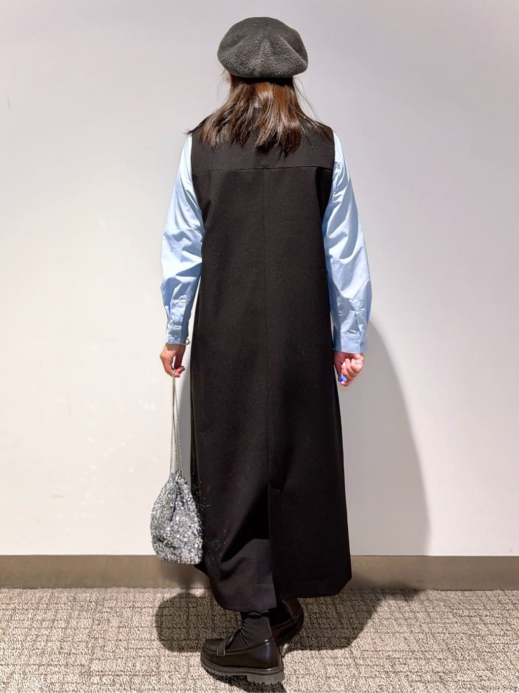 みーさんの「grove｜【2WAY/美シルエット】着こなし自在のジャンドレワンピース」を使ったコーディネート