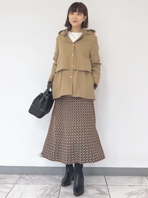 nekoさんの「Reflect｜【すっきり見え／フード取り外し可／通勤におすすめ◎】ライティアウター」を使ったコーディネート