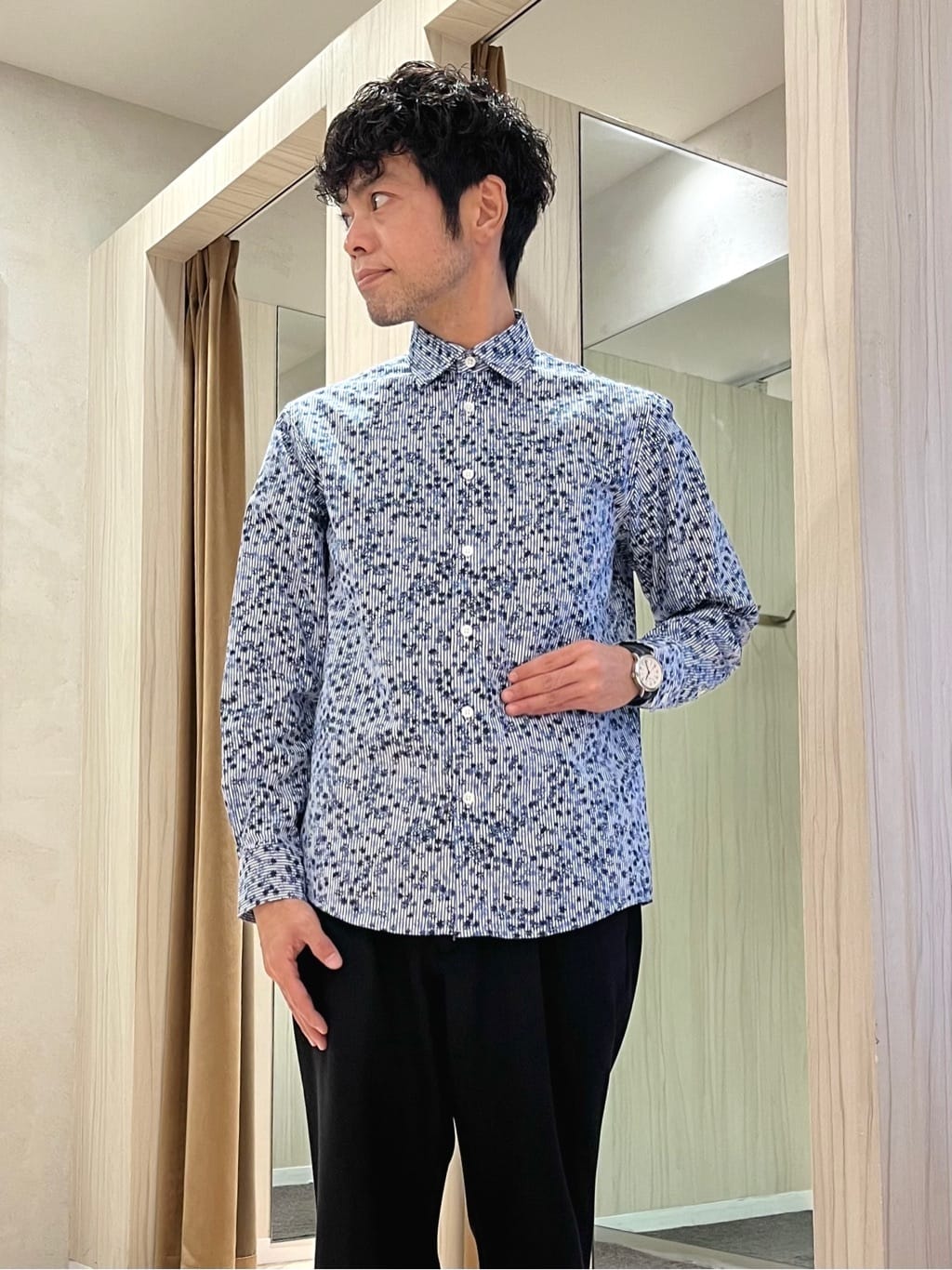 URAさんの「TAKEO KIKUCHI｜【Made in JAPAN】ビッグチェック＆スライドパズル柄 ニット」を使ったコーディネート