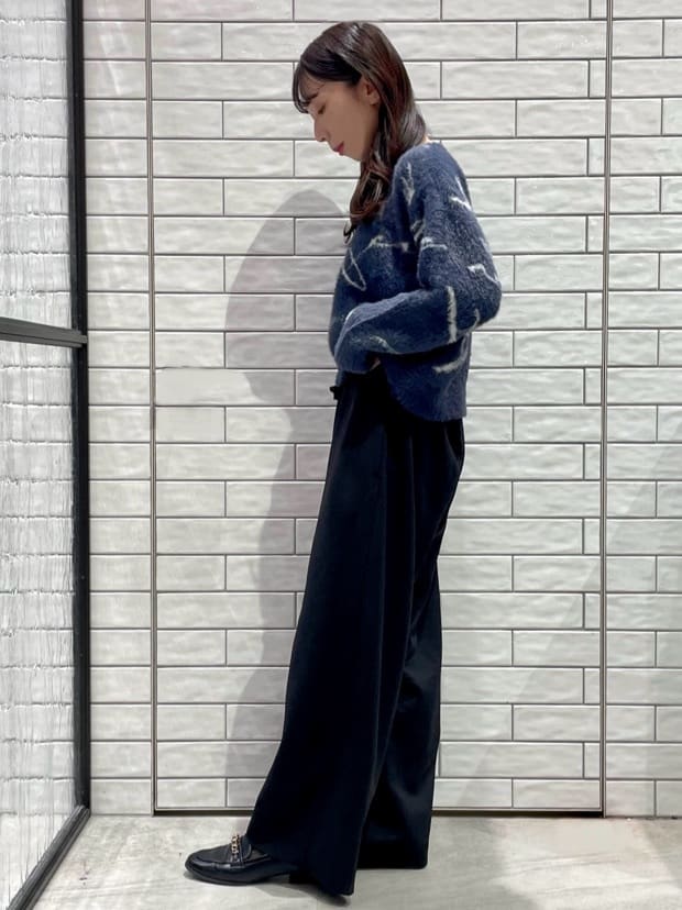 ayakaさんの「OPAQUE.CLIP｜アート柄シャギーニット【洗濯機OK】」を使ったコーディネート