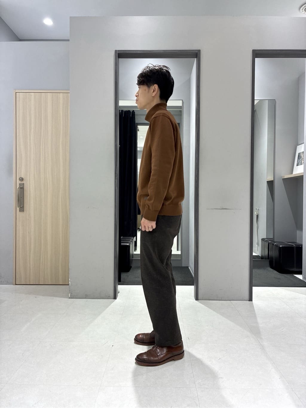 わいずみさんの「TAKEO KIKUCHI｜【None Of Stress】アクティブジャージ 千鳥 ジャケット」を使ったコーディネート