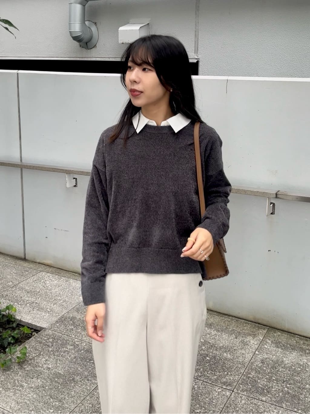 cotaniさんの「grove｜ラメモールヤーンプルオーバーニット」を使ったコーディネート