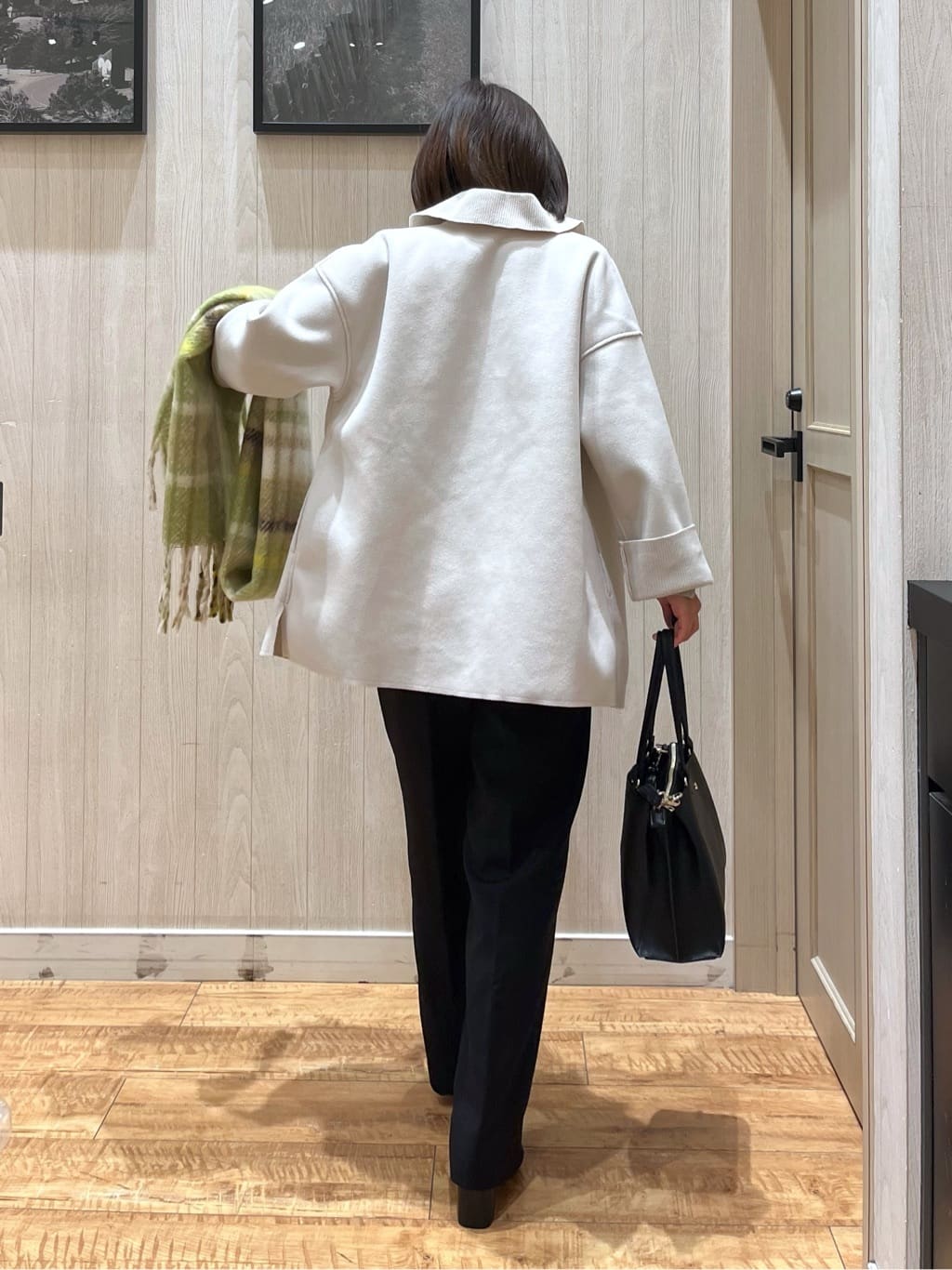 shirayuuuさんの「SHOO･LA･RUE｜【S-LL】気になる腰回りをカバー レイヤード風ドッキングトップス」を使ったコーディネート