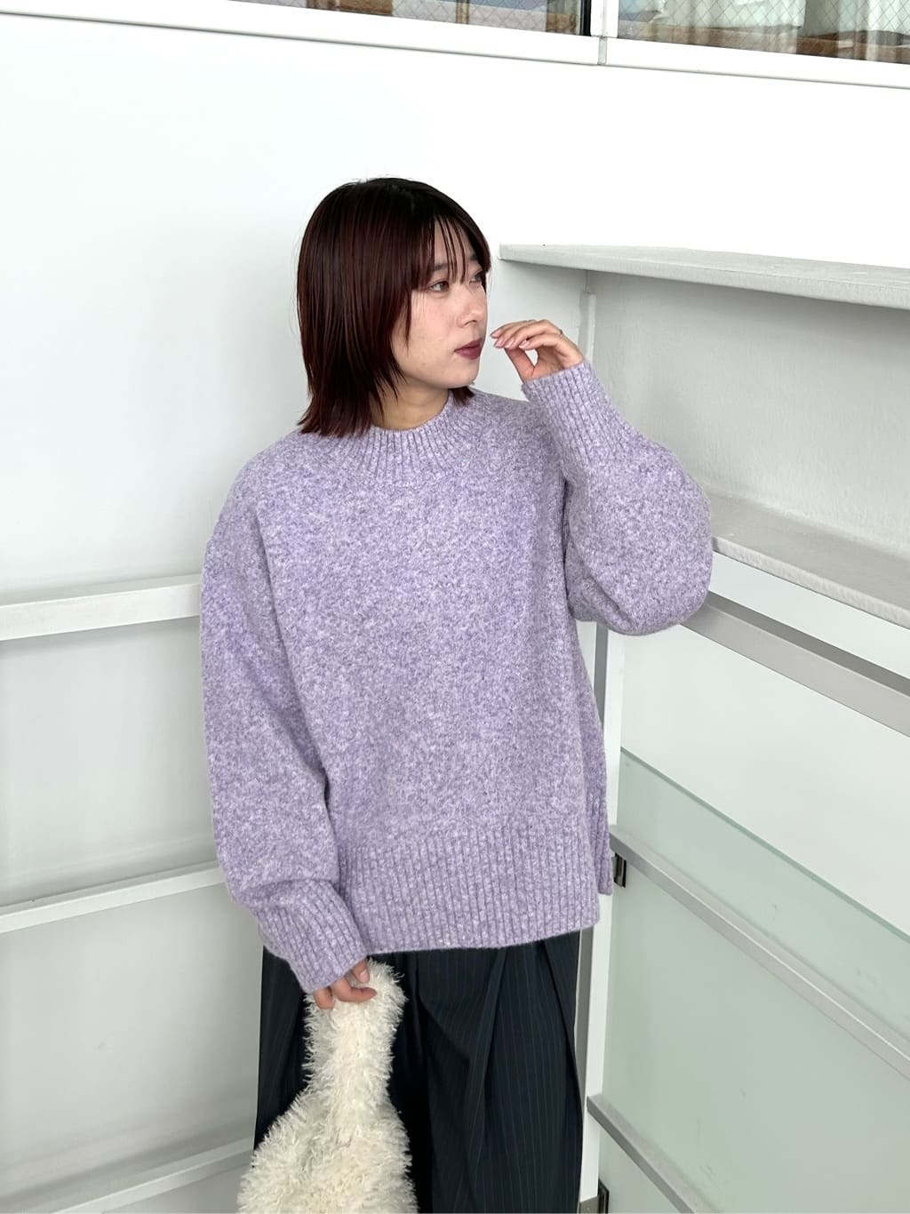 RINAさんの「OPAQUE.CLIP｜ふわふわハイネックニット【洗濯機OK】」を使ったコーディネート