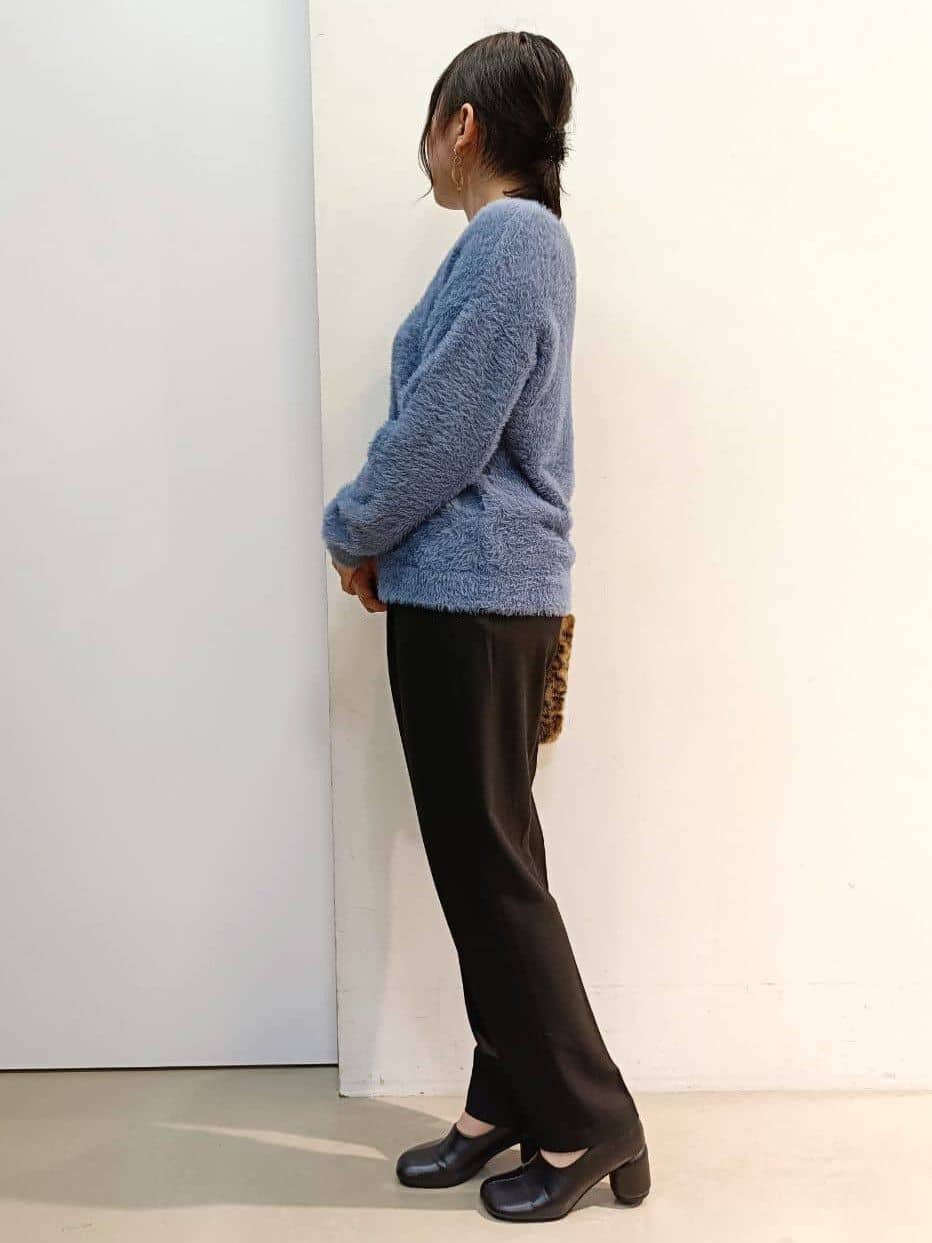 あんさんの「THE SHOP TK｜【華やかで柔らか】ふわふわフェザーニット/洗える・前後2WAY」を使ったコーディネート