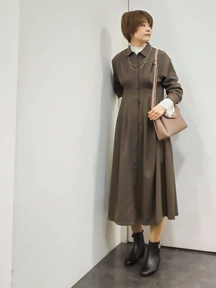 やまちゃんさんの「grove｜【名品アウター／800FP・多機能】つつまれダウンショート」を使ったコーディネート