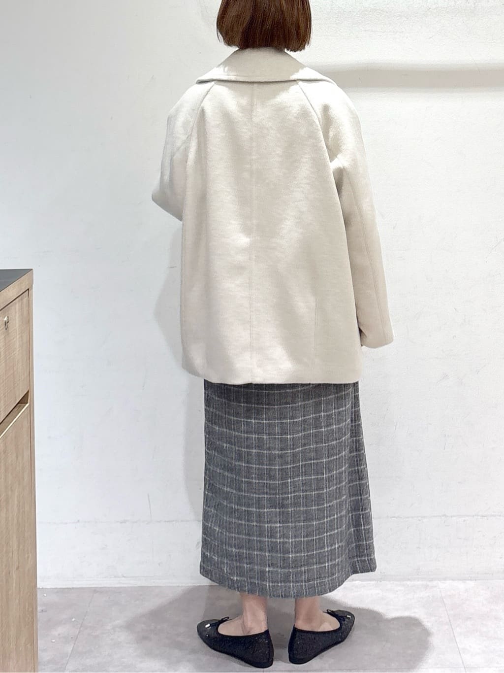 たけねぇさんの「OPAQUE.CLIP｜カシミヤブレンドウールミドルピーコート」を使ったコーディネート