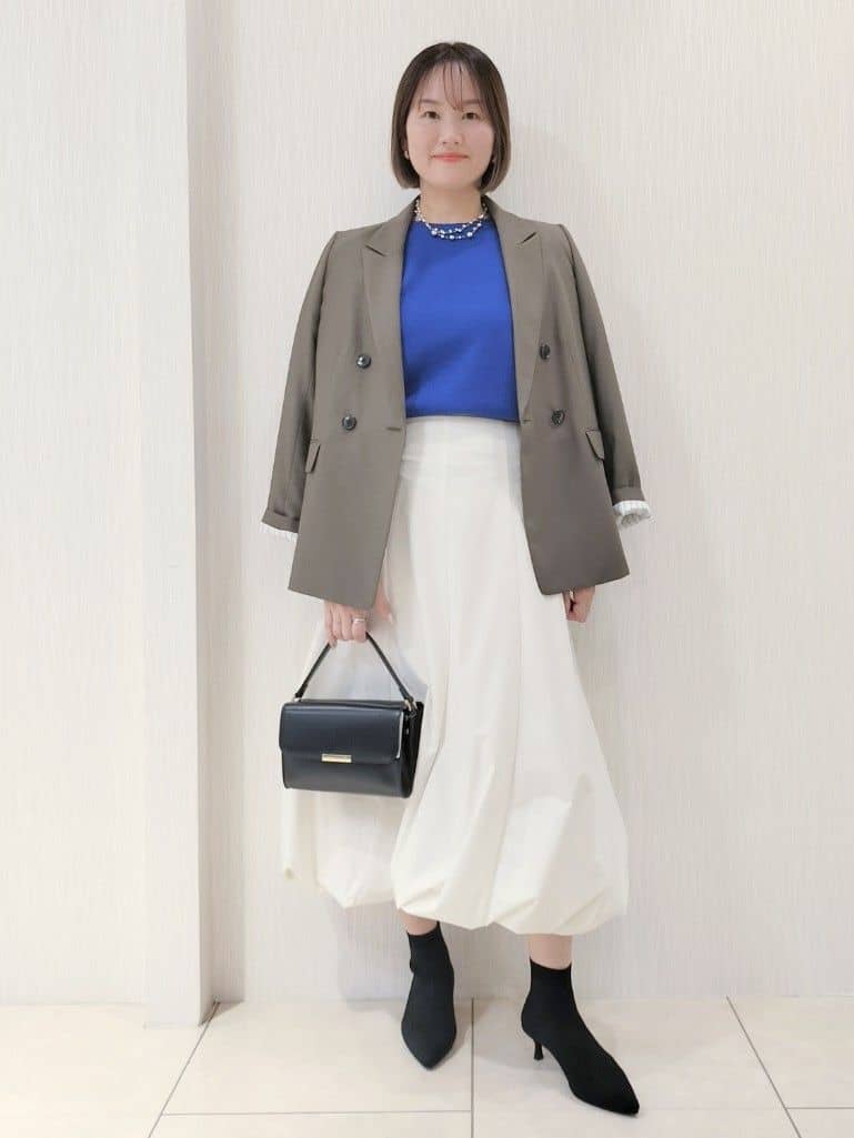 naokoさんの「UNTITLED｜【アンサンブル可/洗える】ウールミラノリブニット」を使ったコーディネート