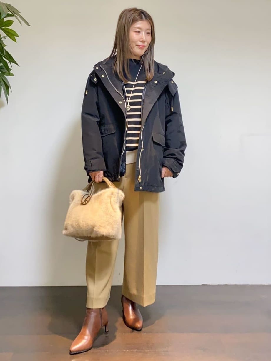 tomoさんの「UNTITLED｜【洗える】モックネックミラノリブニット」を使ったコーディネート