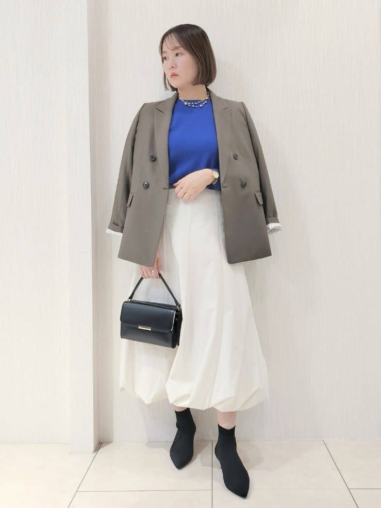 naokoさんの「UNTITLED｜【アンサンブル可/洗える】ウールミラノリブニット」を使ったコーディネート