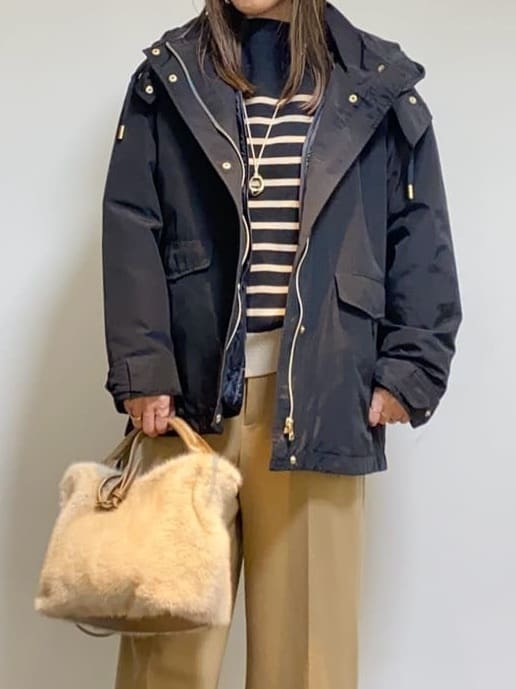 tomoさんの「UNTITLED｜【洗える】モックネックミラノリブニット」を使ったコーディネート