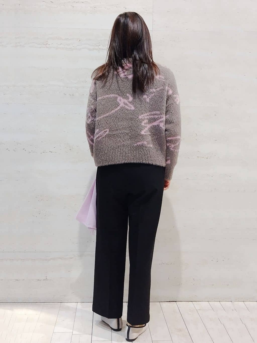 よしみさんの「OPAQUE.CLIP｜アート柄シャギーニット【洗濯機OK】」を使ったコーディネート