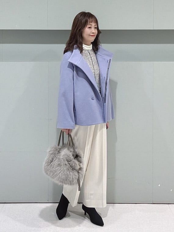 makiさんの「UNTITLED｜【着回しが効く／オンオフアウター】ウールショートコート」を使ったコーディネート