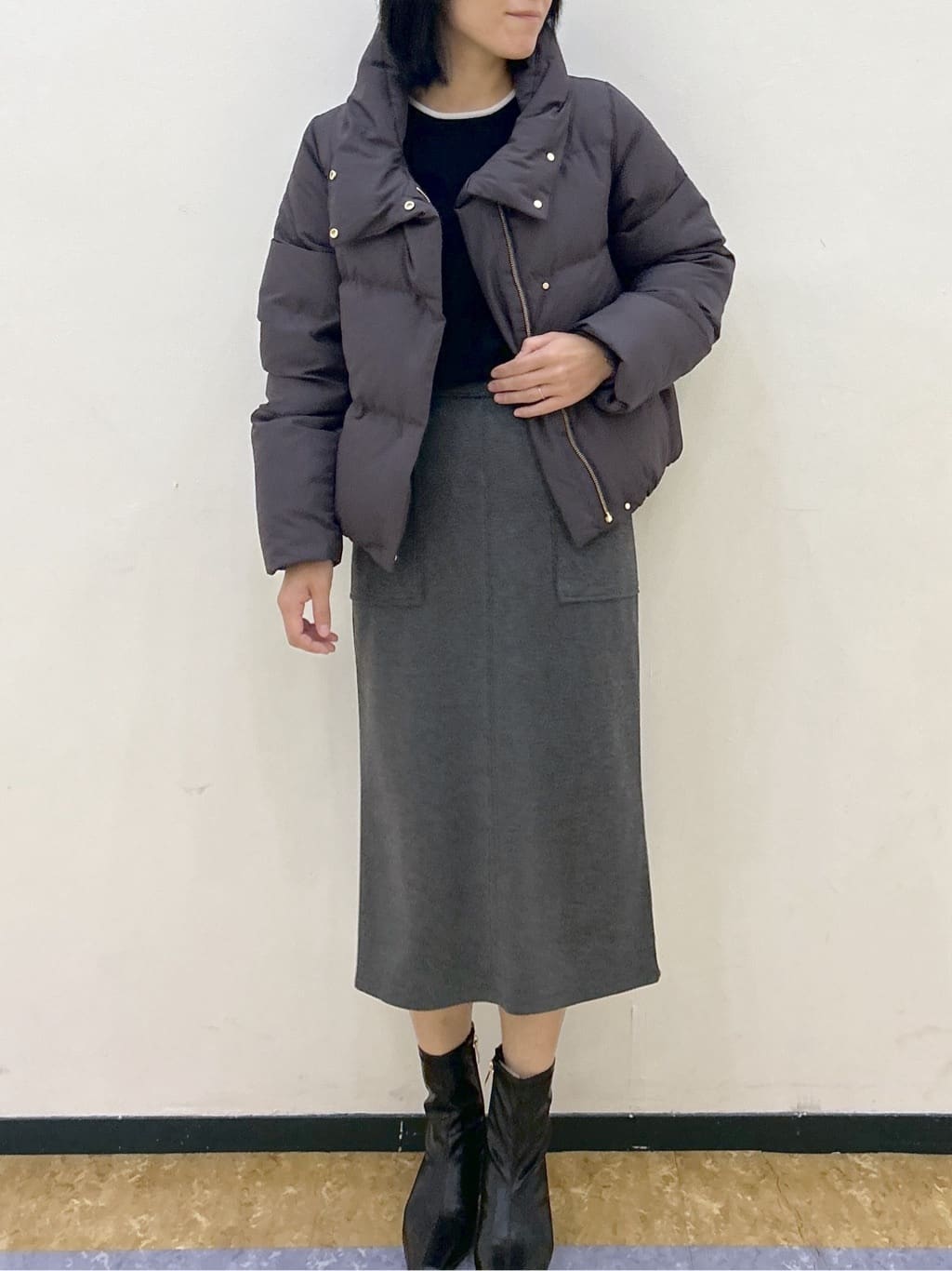 su.さんの「index｜KAWADAダウンショートコート【撥水／洗濯機OK／静電気防止裏地】《XS～LL》」を使ったコーディネート