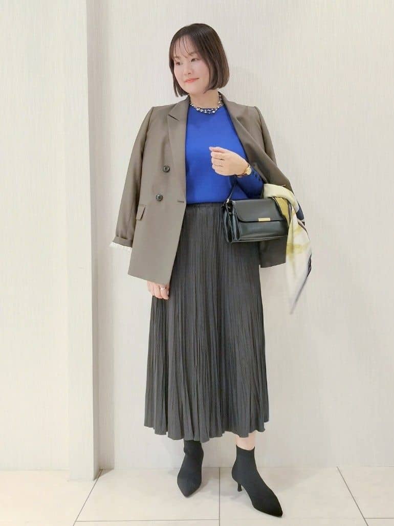 naokoさんの「UNTITLED｜【アンサンブル可/洗える】ウールミラノリブニット」を使ったコーディネート
