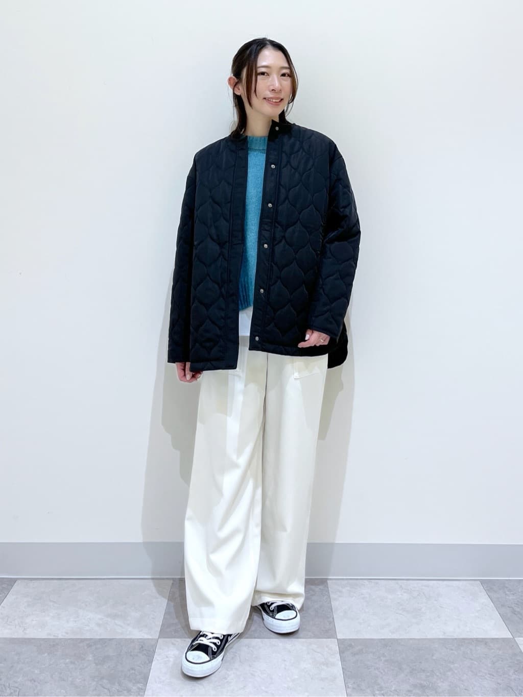 canaさんの「Dessin｜【洗える】クルーネックワイドニット」を使ったコーディネート