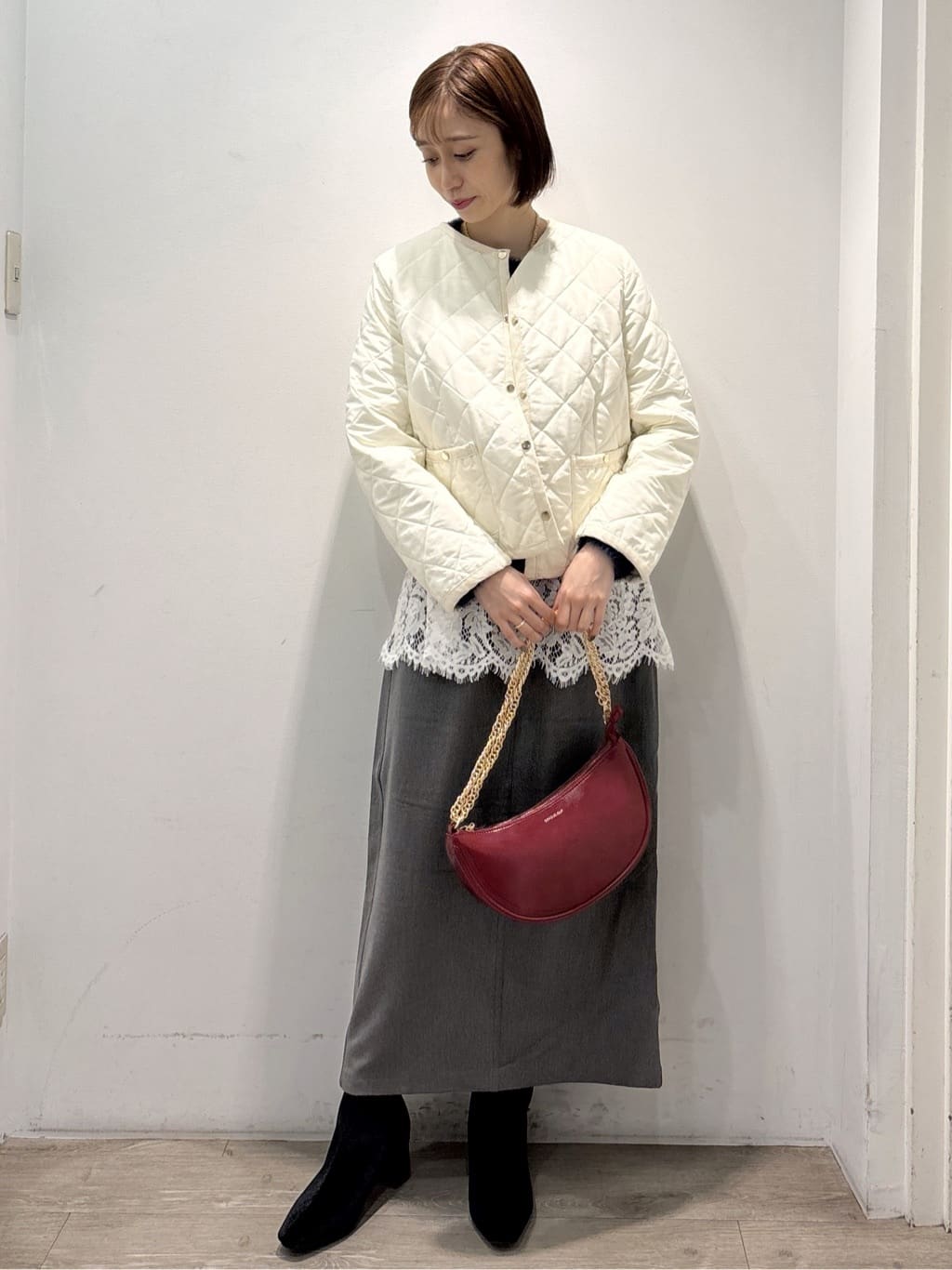 ぶまりんさんの「OPAQUE.CLIP｜アート柄シャギーニット【洗濯機OK】」を使ったコーディネート