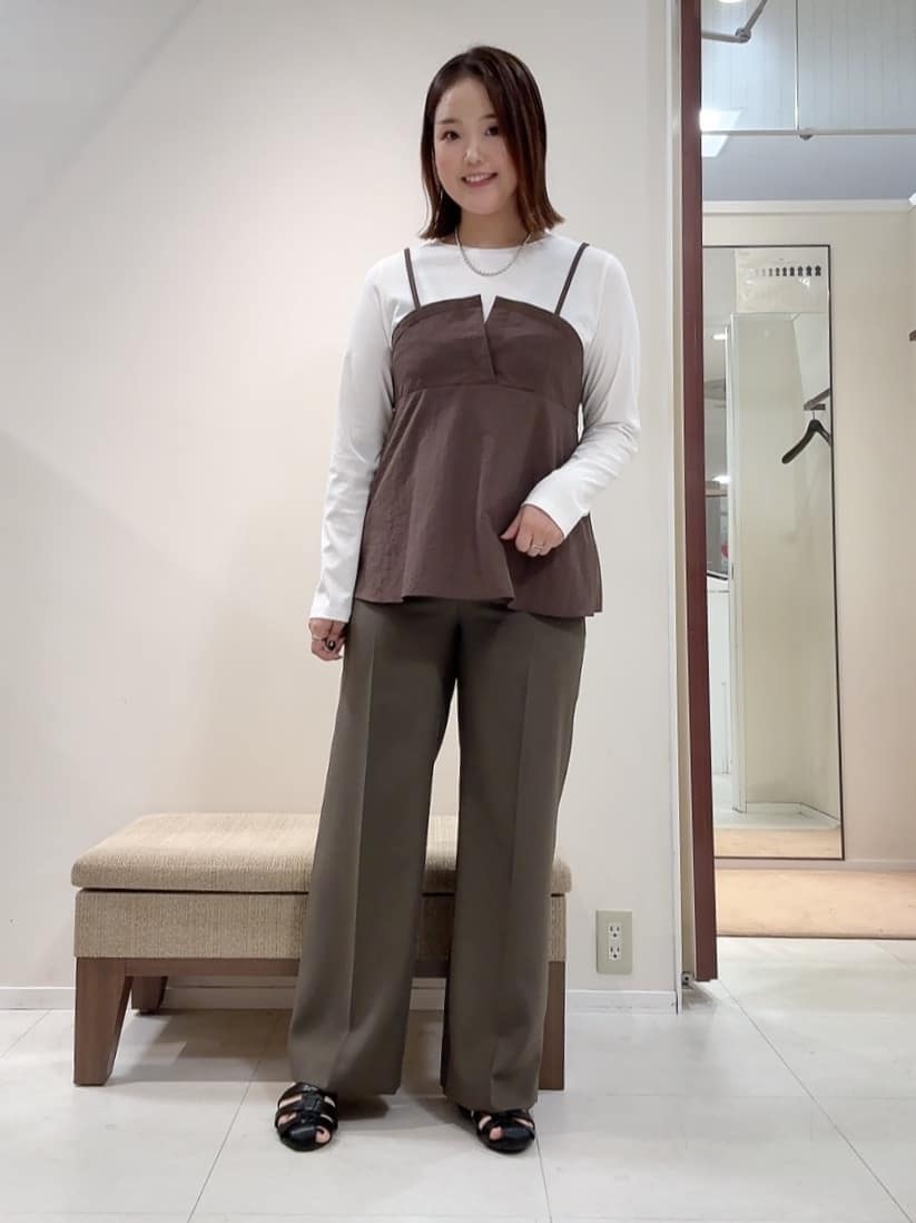YUIさんの「UNTITLED｜【洗える/ゆったりシルエット】ビスチェドッキング　プルオーバー」を使ったコーディネート