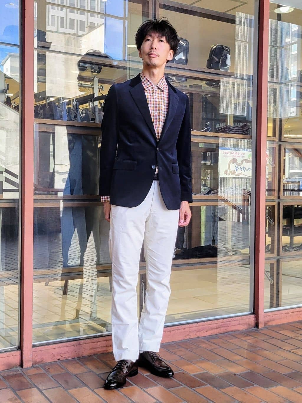 piroyaさんの「TAKEO KIKUCHI｜マルチギンガムチェック シャツ」を使ったコーディネート