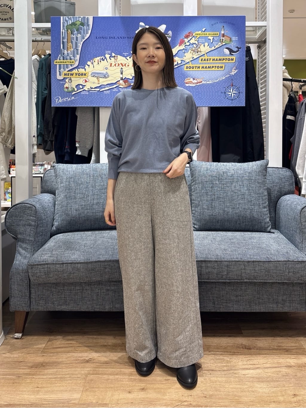 risaさんの「Dessin｜キルトフードジャケット」を使ったコーディネート